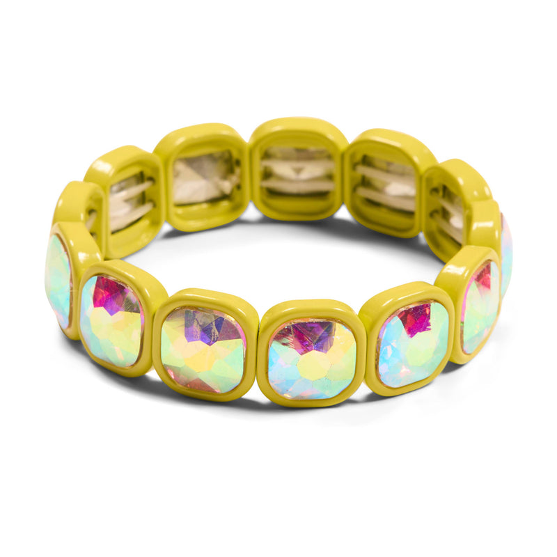 Ice Crystal Bracelet Collection: Chartreuse