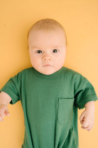 Little One Shop - Enchanted Green Pocket Romper