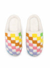 Living Royal -Rainbow Checkered - White