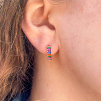 Pip & Co. - Rainbow Road Huggie Earring