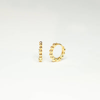 Pip & Co. - Gold Beaded Huggie Earrings