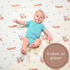 LollyBanks - Gone Fishing Baby Muslin Cotton Blanket