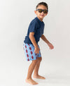 RuffleButts + RuggedButts - Boys My Little Lobster Swim Trunks