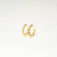 Pip & Co. - Gold Beaded Huggie Earrings