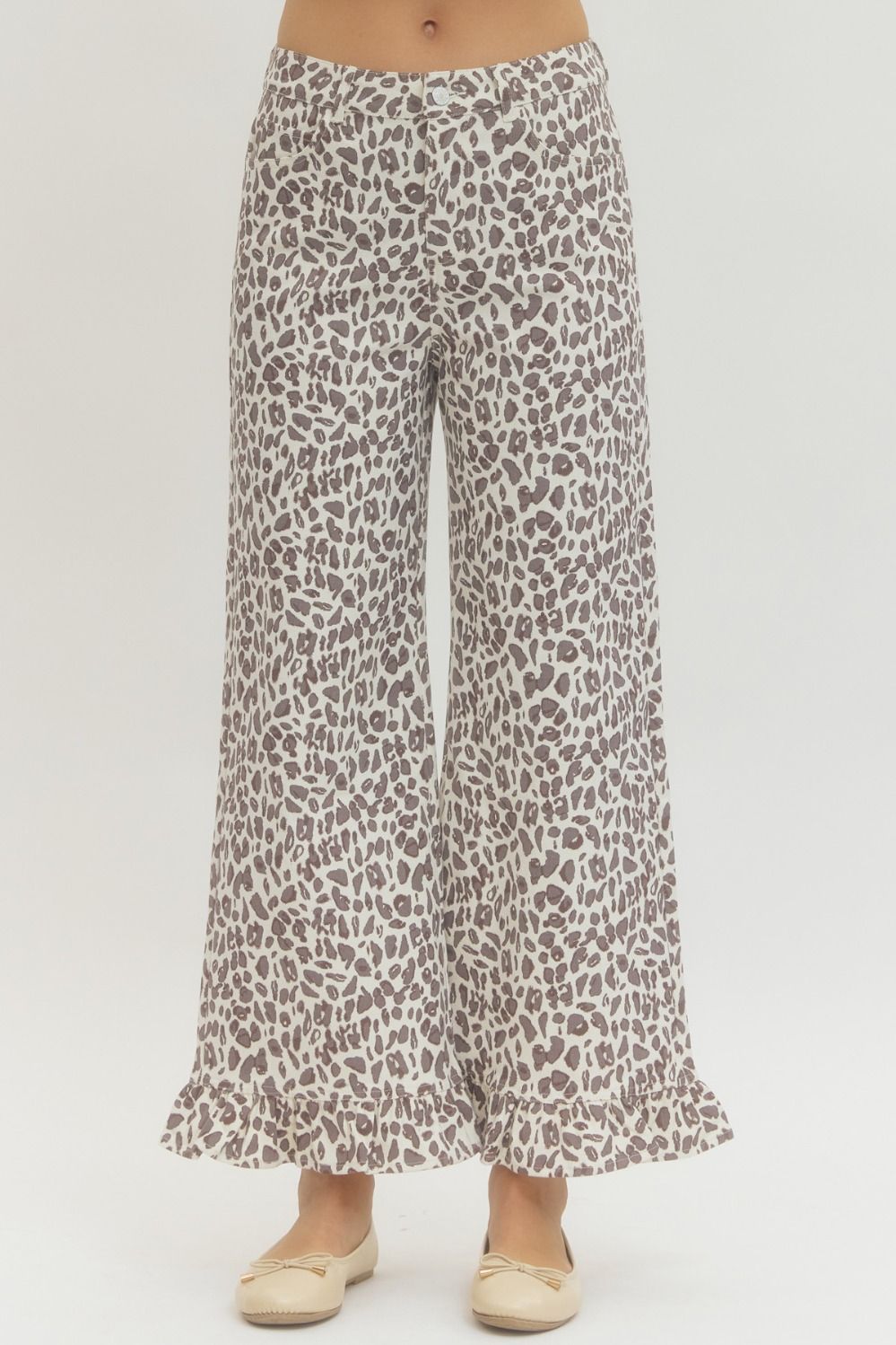 Leopard Print Wide Leg