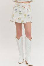 Botanical Print Skort