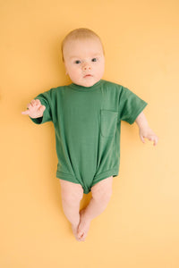 Little One Shop - Enchanted Green Pocket Romper