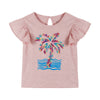 Girls Toddler Palm Tree Tee & Tropical Skort Set