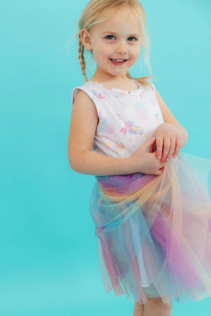 Mermaid Sparkle Tank Tutu Dress