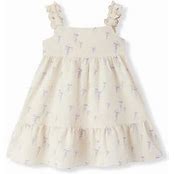 Sunset Jellyfish Ruffle Tiered Dress