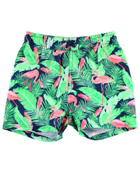 RuffleButts  Flaming Frenzy Swim Trunk