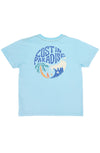 Lost In Paradise Crystal Blue Vintage Tee