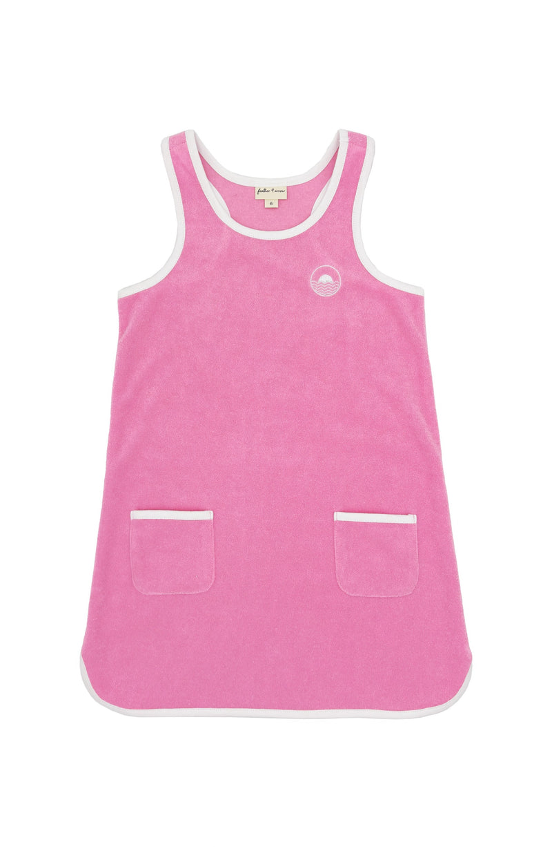 Clear Skies Ringer Pink Tank Dress