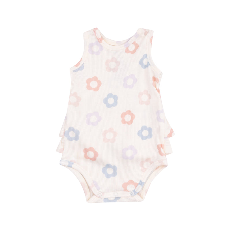Daisy Pop Ruffle Tank Bubble