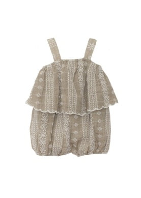Espresso Eyelet Romper