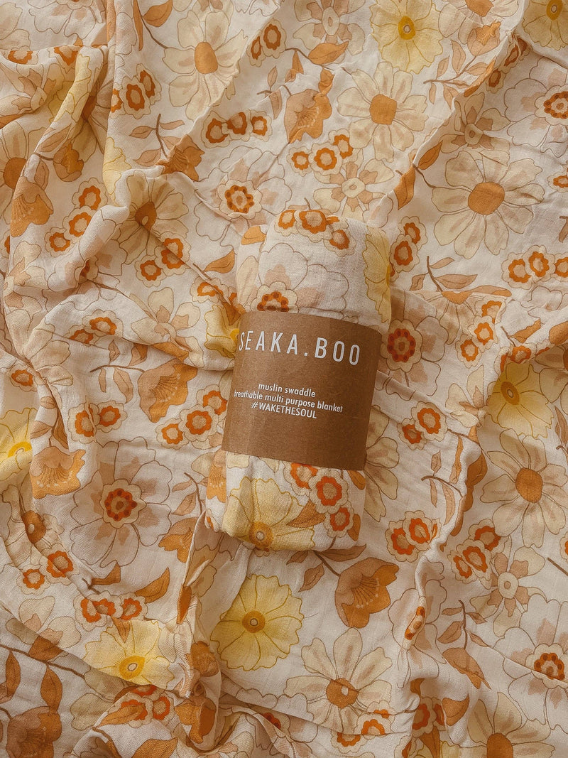 Seaka Boo - WRAP ~ Bamboo/Cotton ~ Poppy