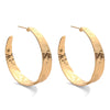 Splendid Iris - Wide Gilded Hoops: Gold