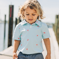 Sugar Bee Clothing - Boys Polo - Crawfish: