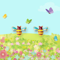 Girl Nation Buzzing Bee Cutie Stud Earrings