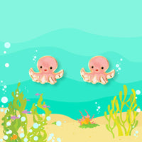 Girl Nation Obedient Octopus Cutie Stud Earrings