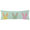 Peking Handicraft - Three Rugee Peeps Type Bunnies Hook Pillow